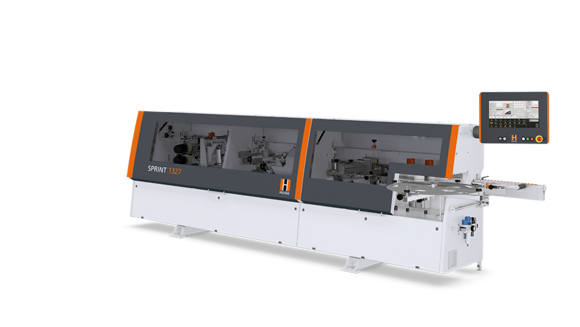 Die Kantenanleimmaschine SPRINT 1327 multi mit Multifunktionsfrästechnik Die Kantenanleimmaschine SPRINT 1327 multi mit Multifunktionsfrästechnik